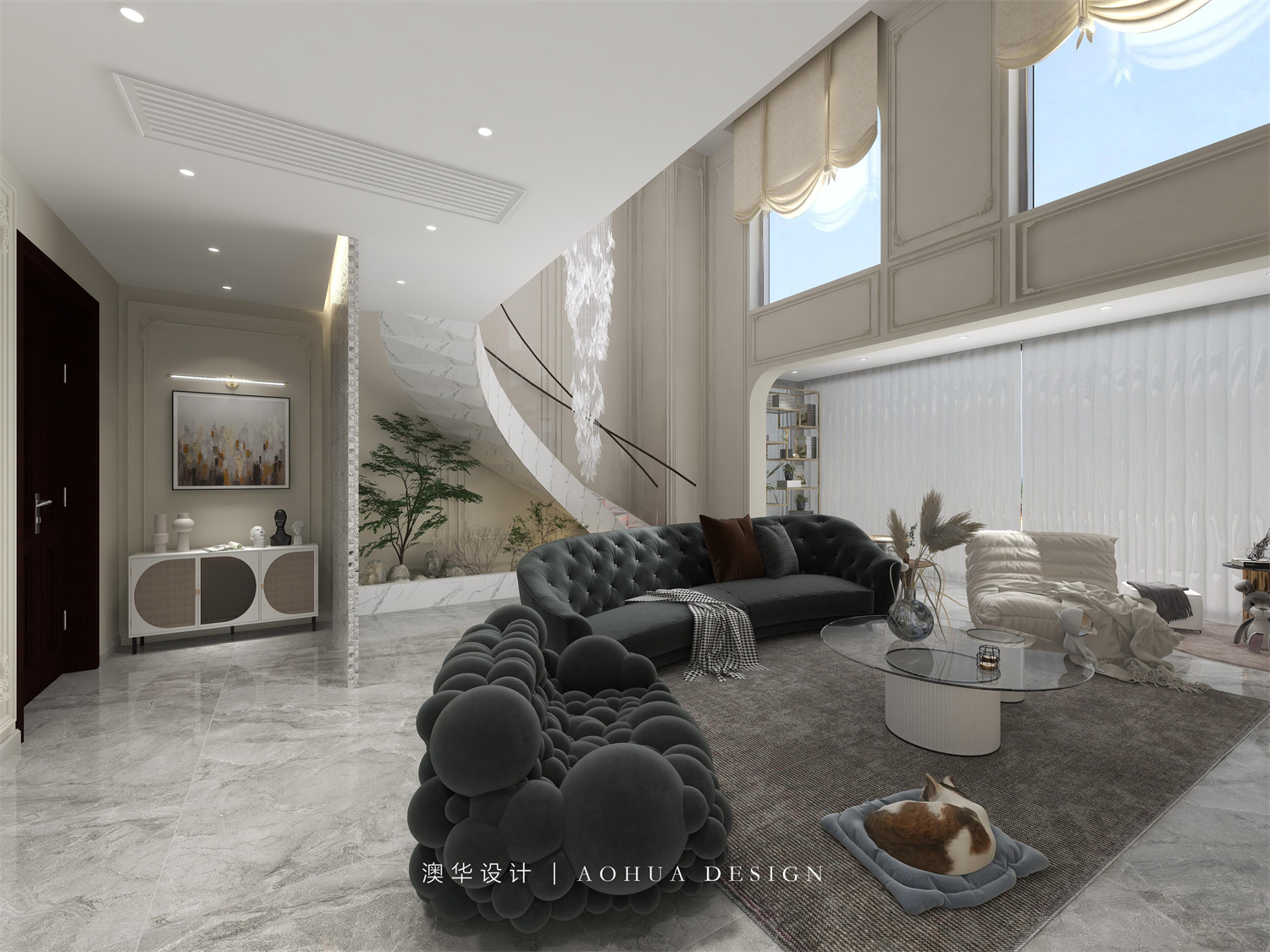 金地悅江時代-朗灣區,法式,武漢裝修