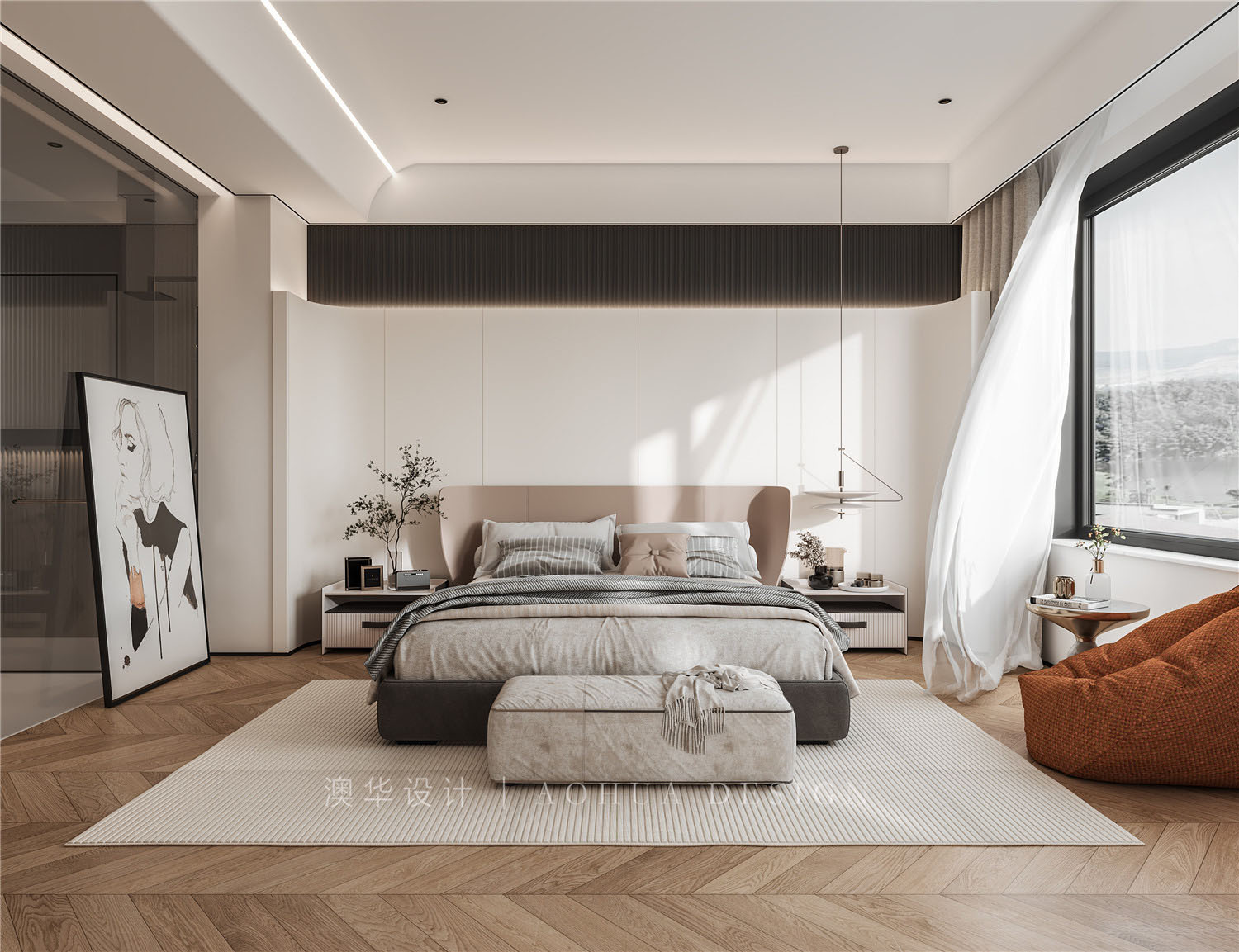 西北湖壹號御璽灣,現(xiàn)代簡約,武漢裝修設計