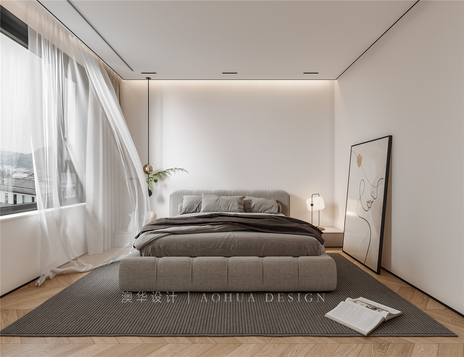 西北湖壹號御璽灣,現(xiàn)代簡約,武漢裝修設計