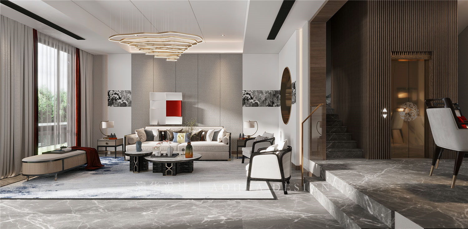 聯投半島,新中式,武漢裝修設計,武漢裝修