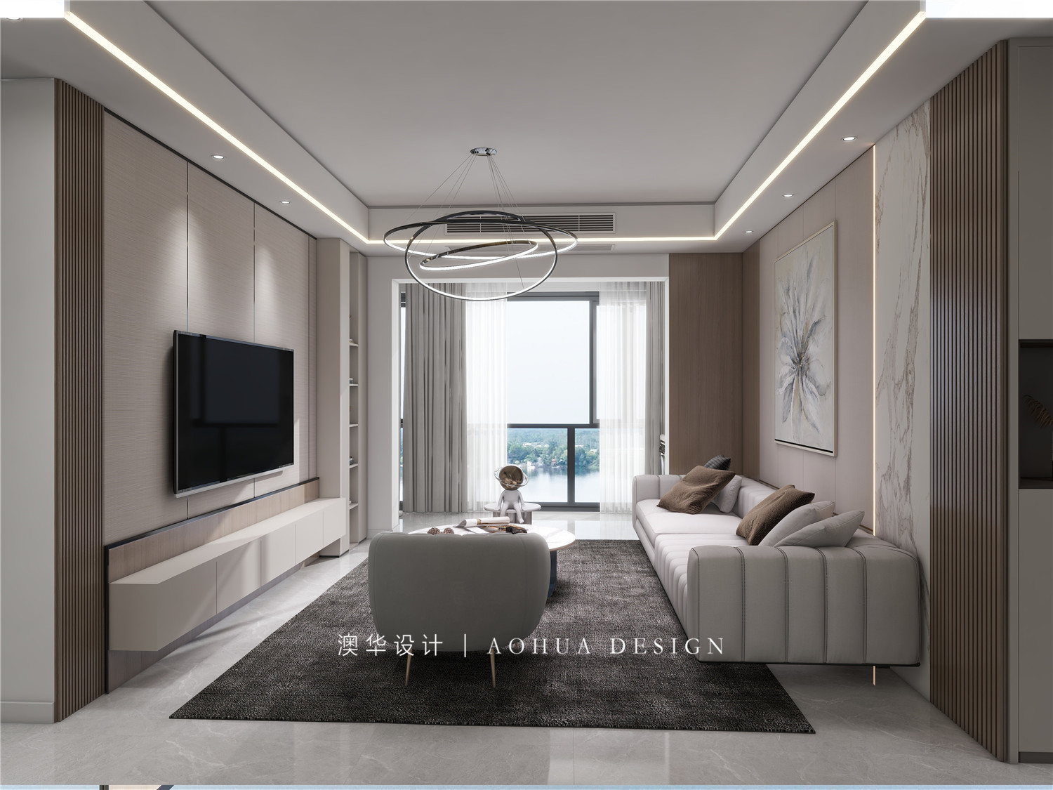 融創(chuàng)玖璽臺130㎡現代都市風