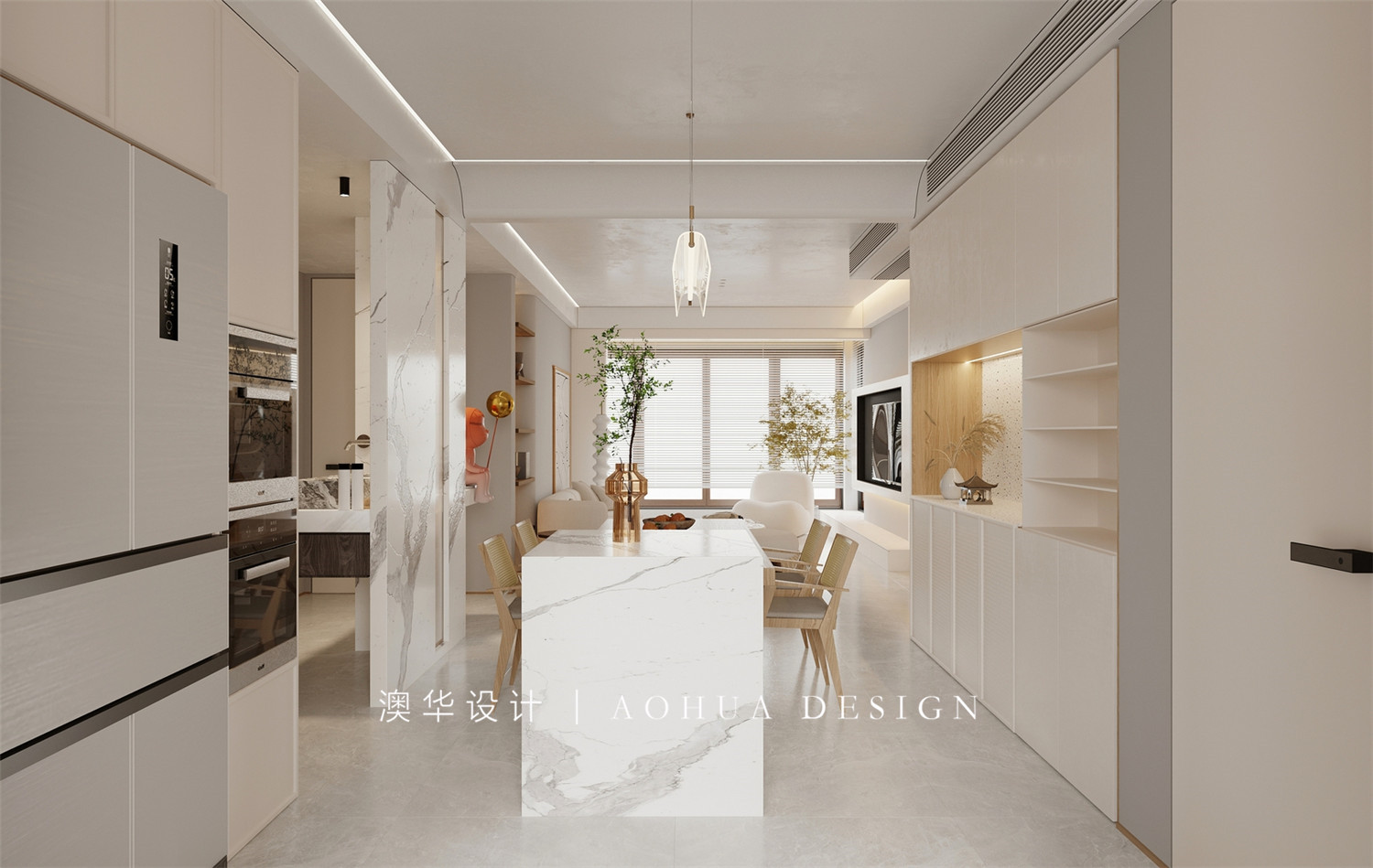 王家灣中央生活區126㎡奶油風