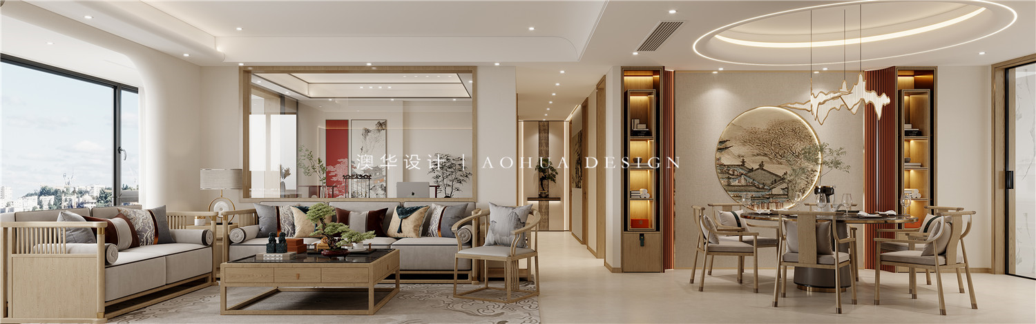 公園里學府220㎡新中式