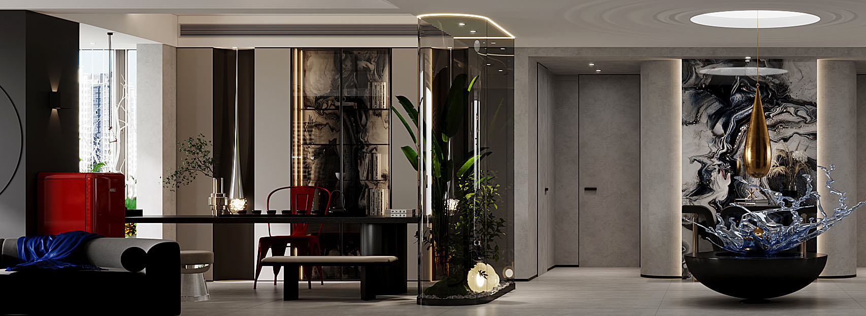 廣電蘭亭瓏府260㎡暗黑后現代