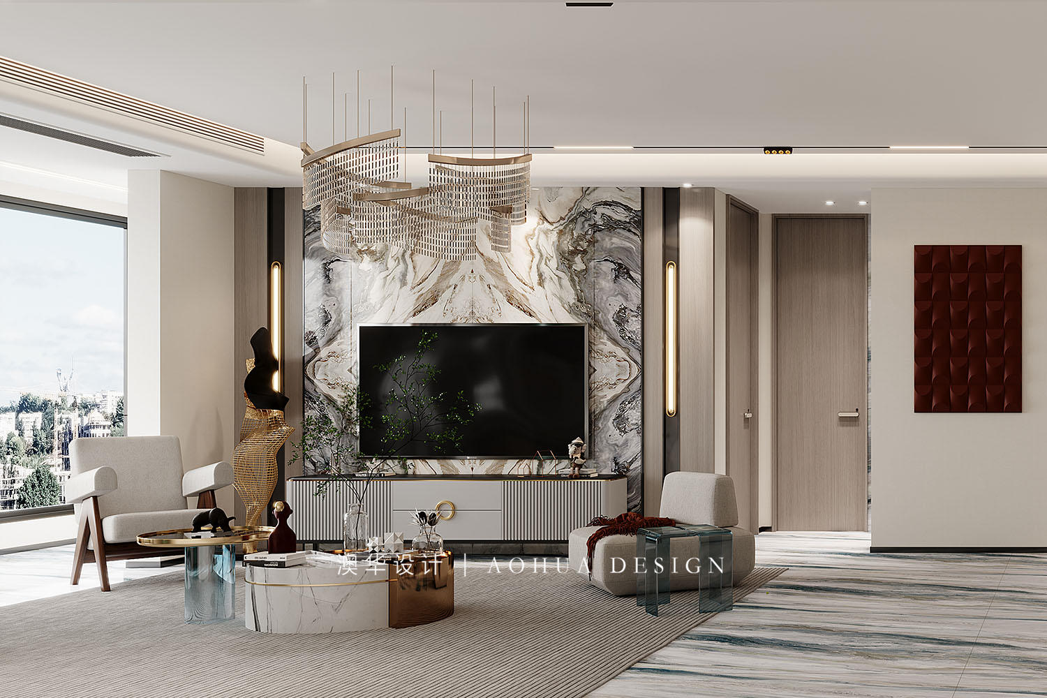 聯投江南岸170㎡輕奢風