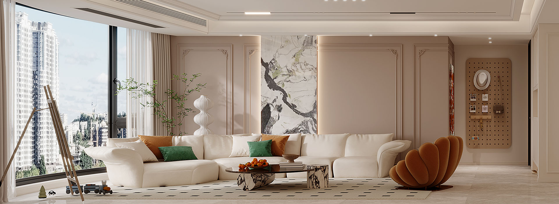 七星四季花園裝修,輕法式風(fēng)格