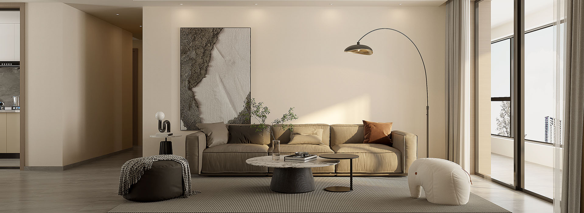 鳳起聽瀾140㎡現代風