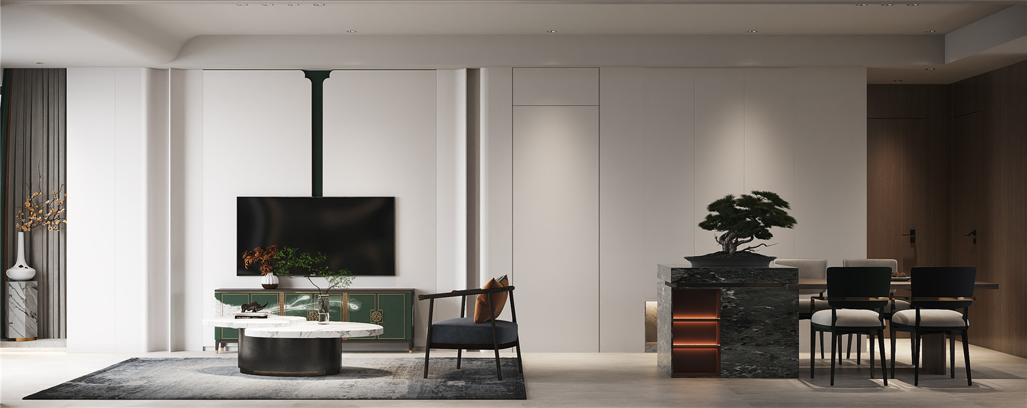 鵬湖灣十二墅145㎡現代中式