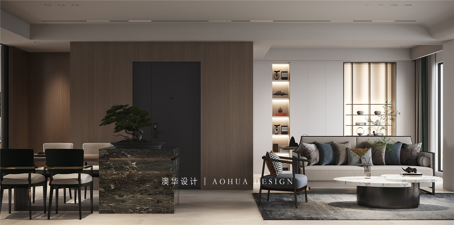 鵬湖灣十二墅145㎡現代中式