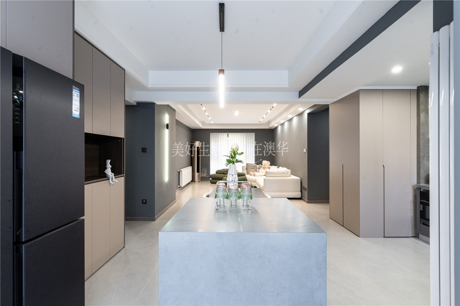 牧嶺易城158㎡現代風,武漢裝修設計