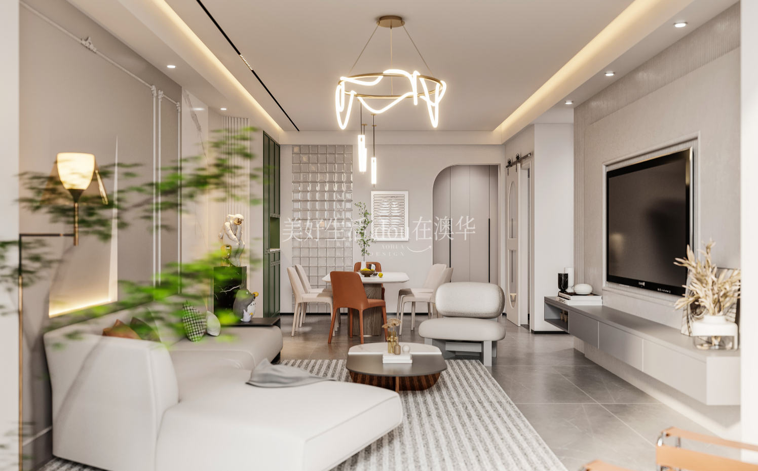 福星惠譽(yù)星譽(yù)國際117㎡,武漢裝修,福星惠譽(yù)星譽(yù)國際裝修