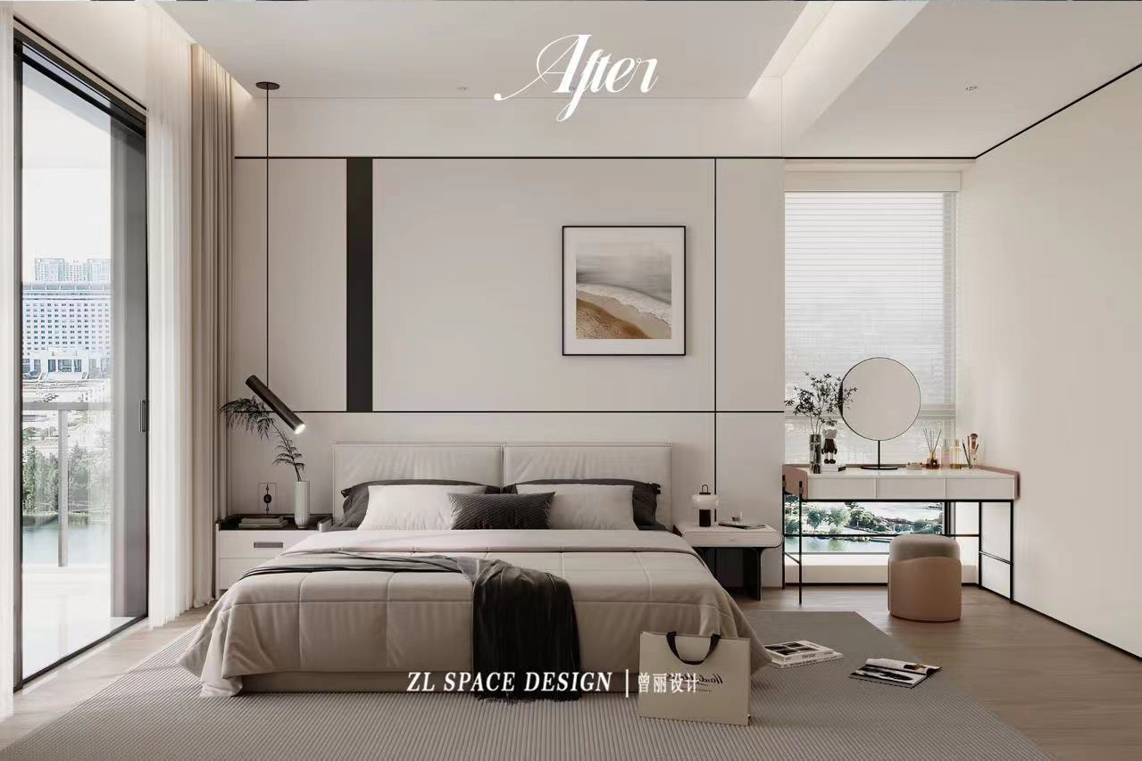 沙湖中心裝修效果圖,武漢裝修設計,現代極簡