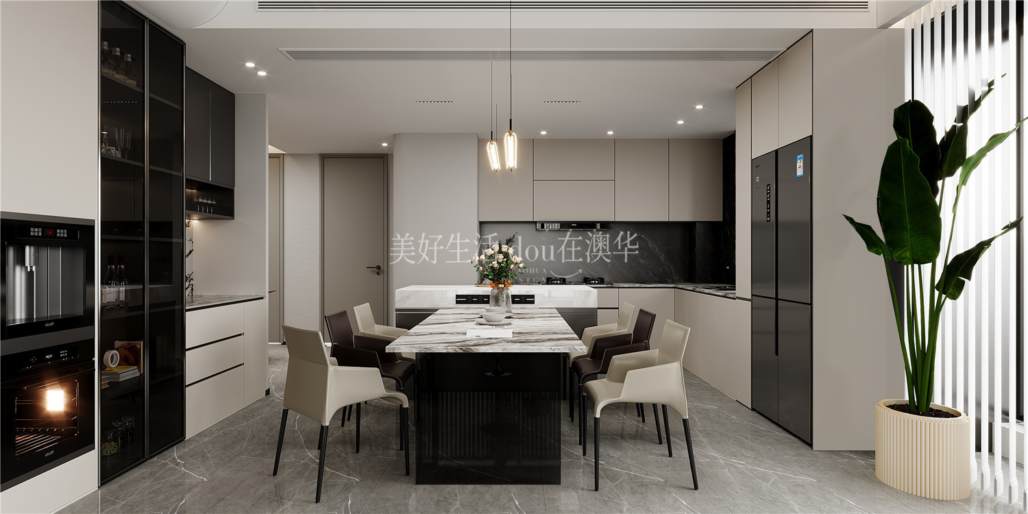 世茂天胤裝修效果圖,武漢裝修設計,現代極簡