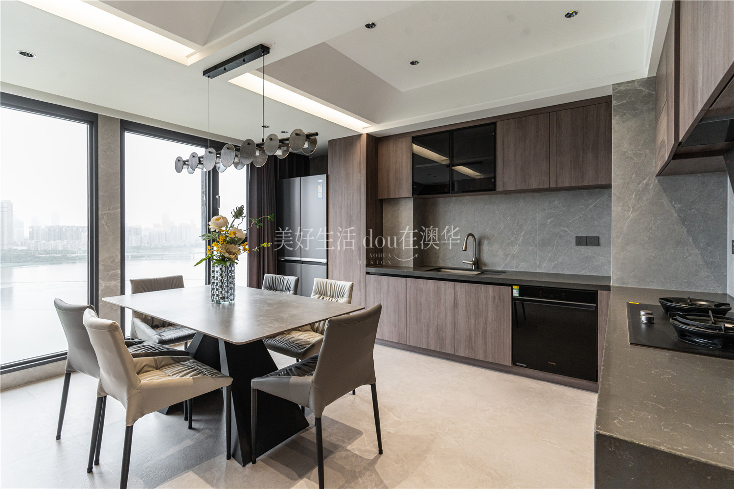 沙湖明珠裝修,意式輕奢,武漢裝修設計,武漢室內設計