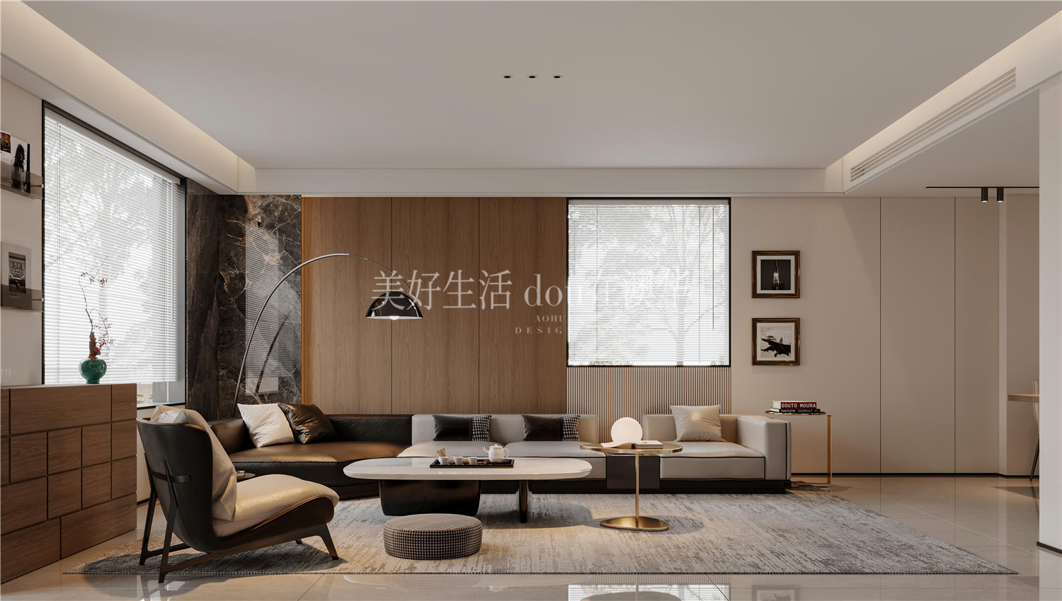 華僑城歡樂天際裝修效果圖,意式極簡,武漢室內(nèi)設(shè)計