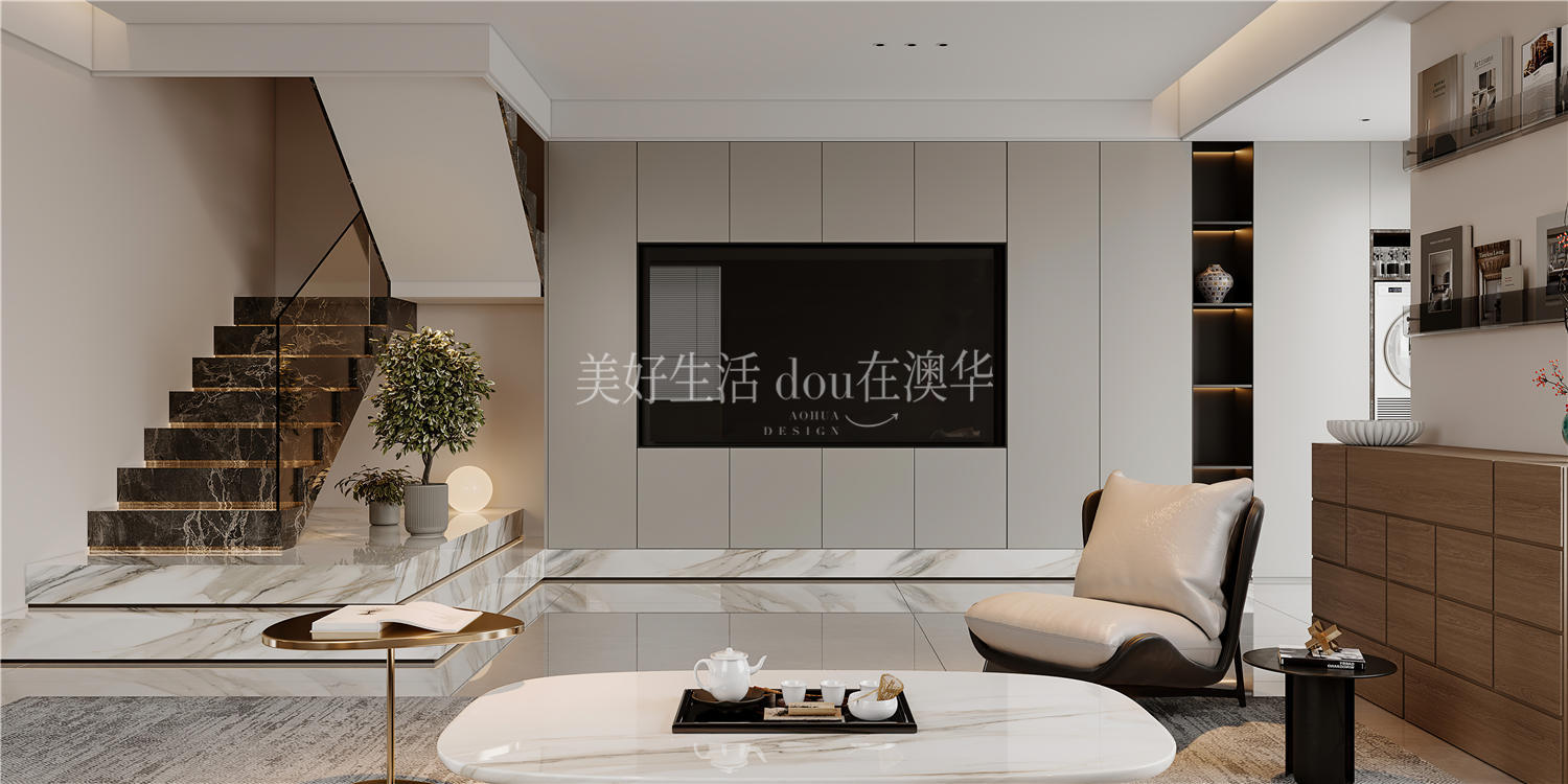 華僑城歡樂天際裝修效果圖,意式極簡,武漢室內(nèi)設(shè)計