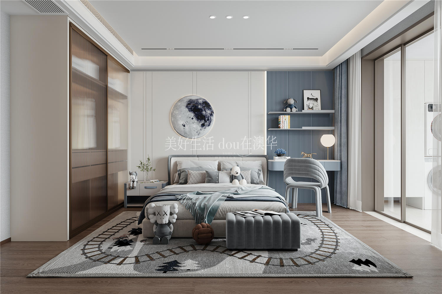 越秀·金融匯裝修效果圖,意式輕奢,武漢裝修設計