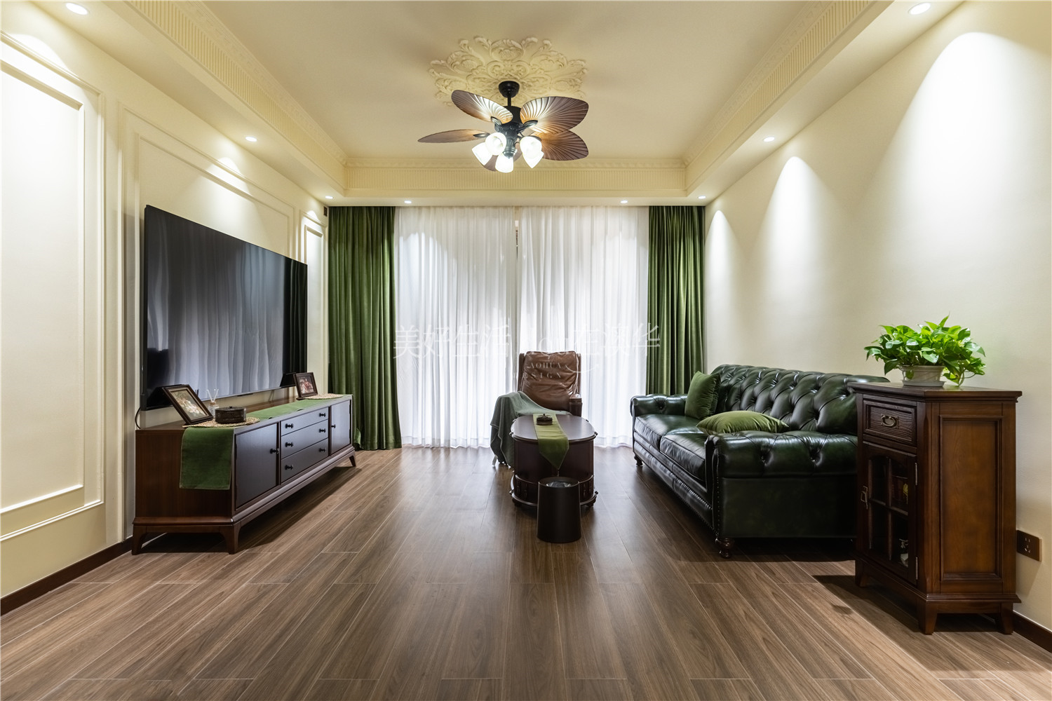 鵬湖灣裝修,美式復古,武漢裝修設計