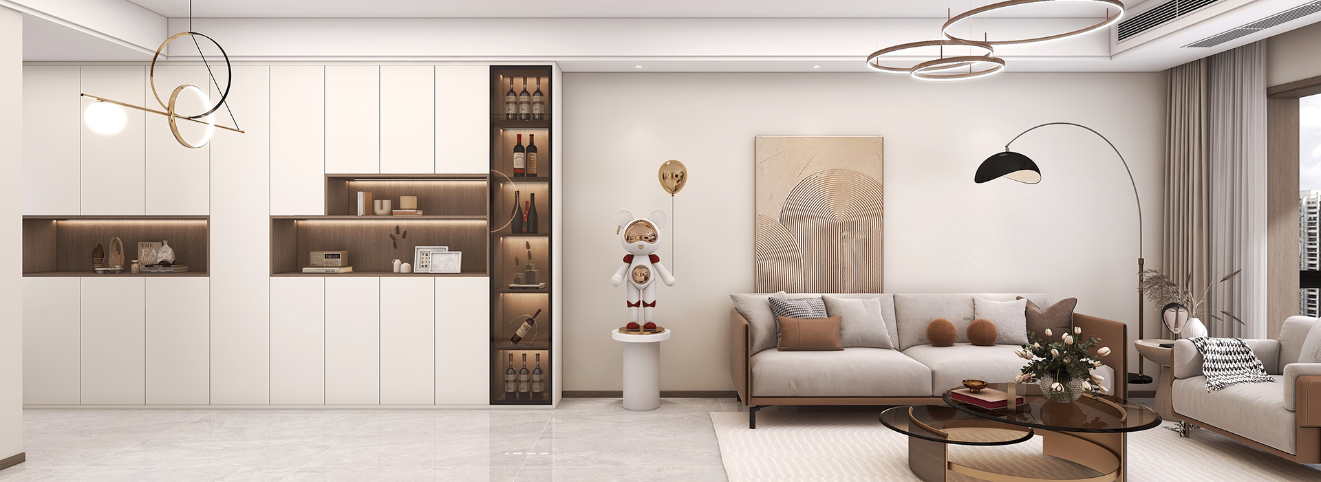 招商一江璟城裝修,現代簡約