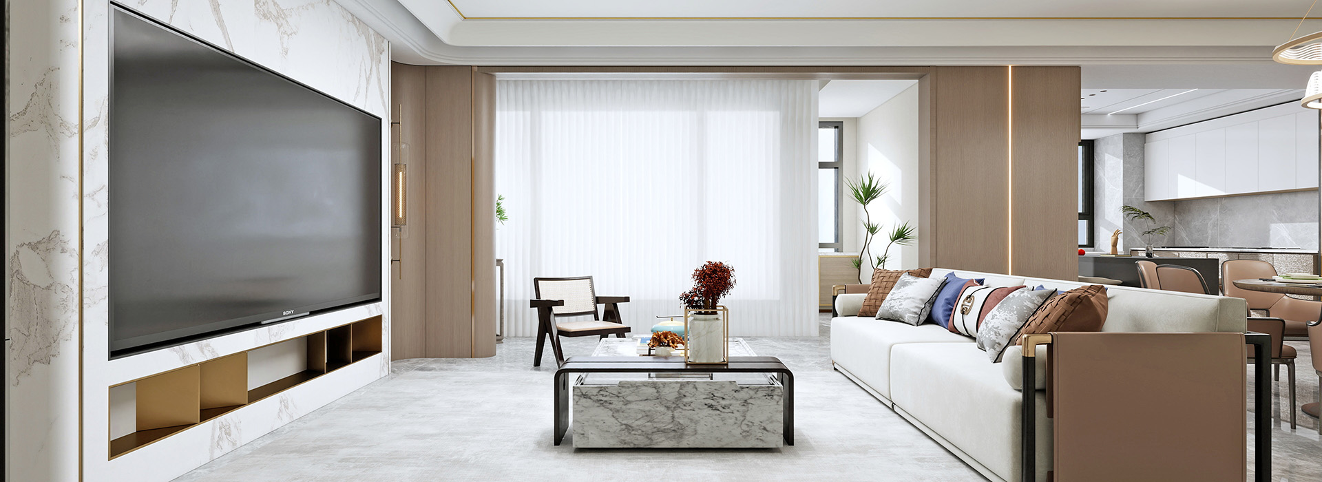 御江壹品青山樽裝修,現代風格