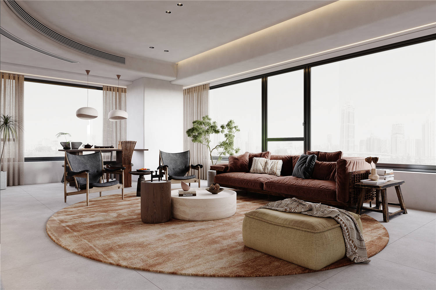 華僑城紅坊裝修,侘寂風