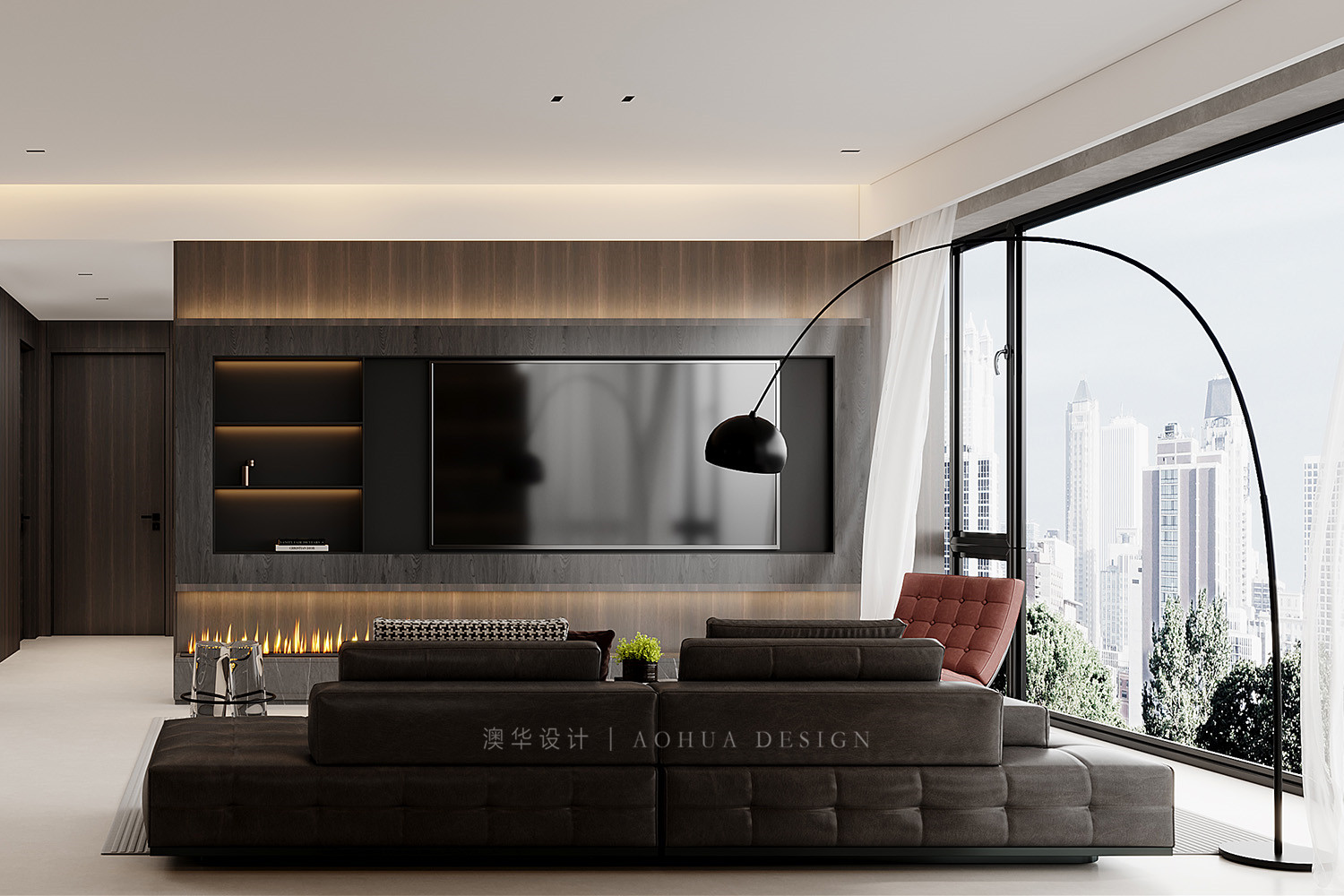 海珀濱江云境裝修,意式極簡