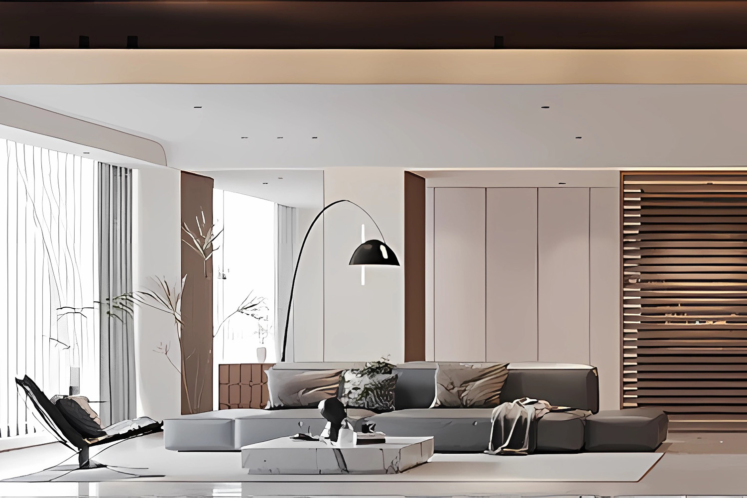 東湖天下裝修,大平層裝修