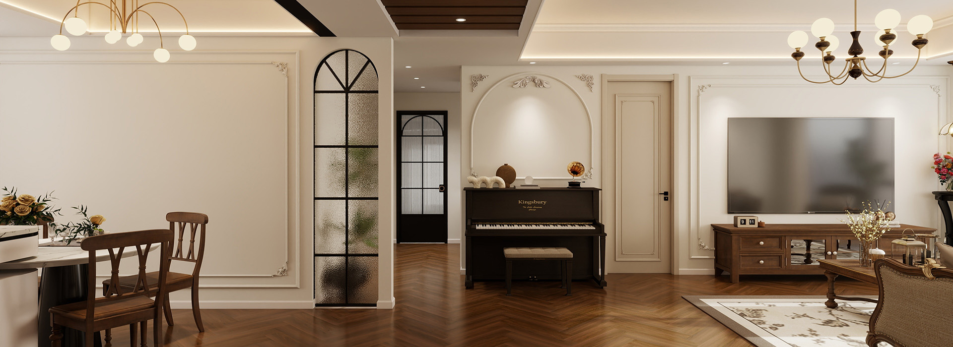 東湖風(fēng)光裝修,美式風(fēng)格