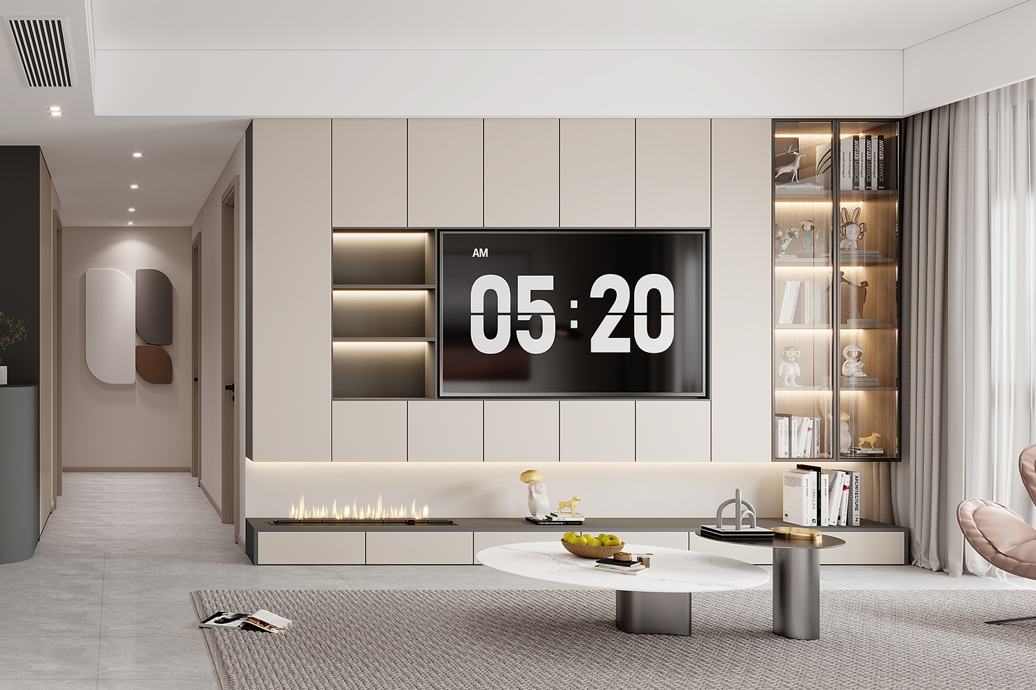 中建大公館裝修,現代簡約風格