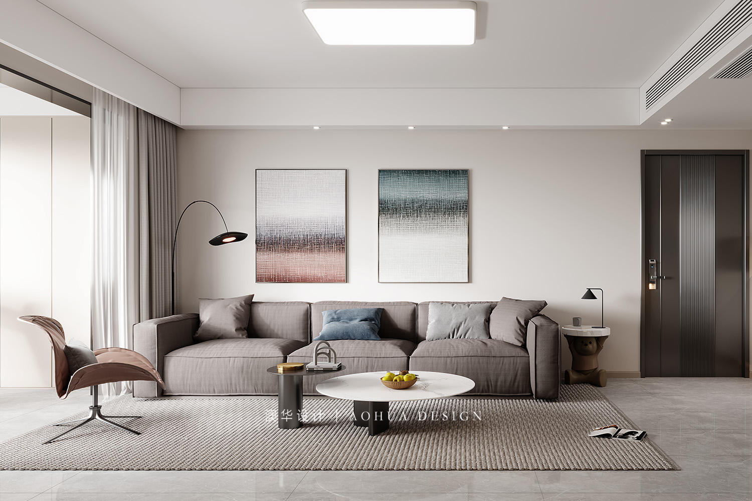 中建大公館裝修,現代簡約風格