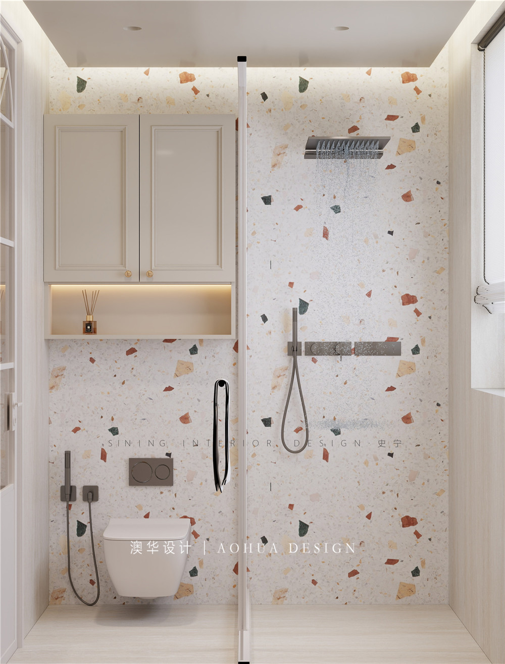 能建長江華府裝修,輕法式風格