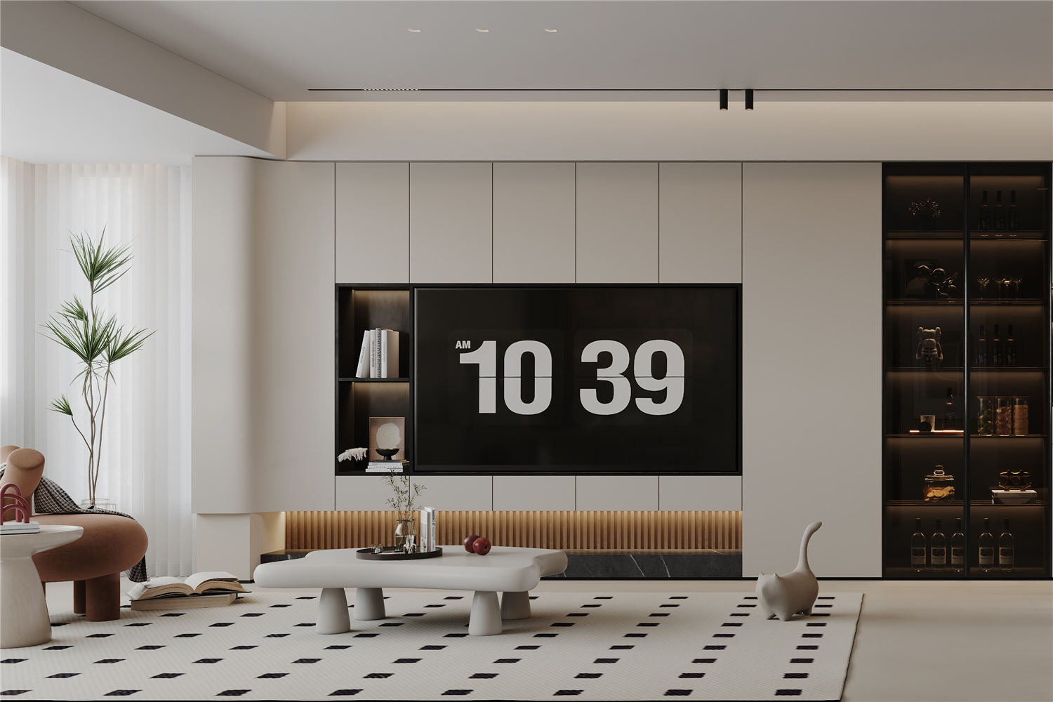 南山·縱橫濱江時代裝修,奶油風格