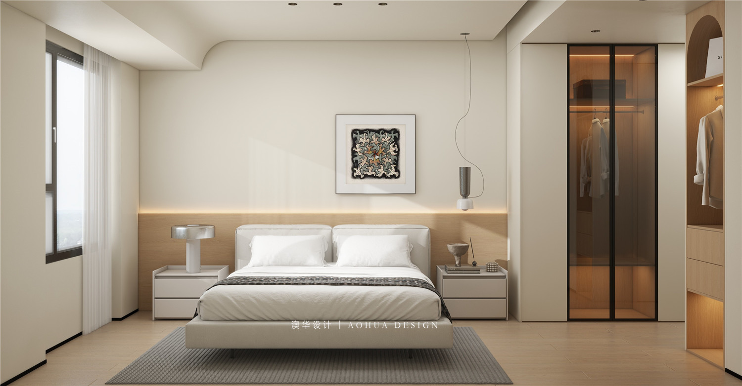 金輝世界城裝修,現(xiàn)代原木風格