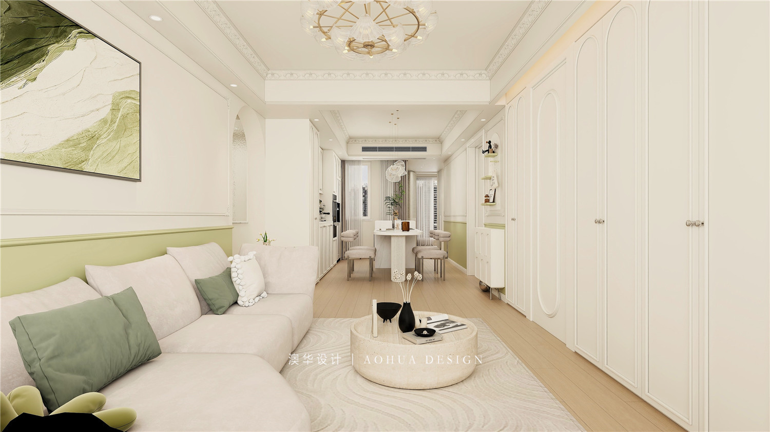 聯投驛園裝修,輕法式裝修