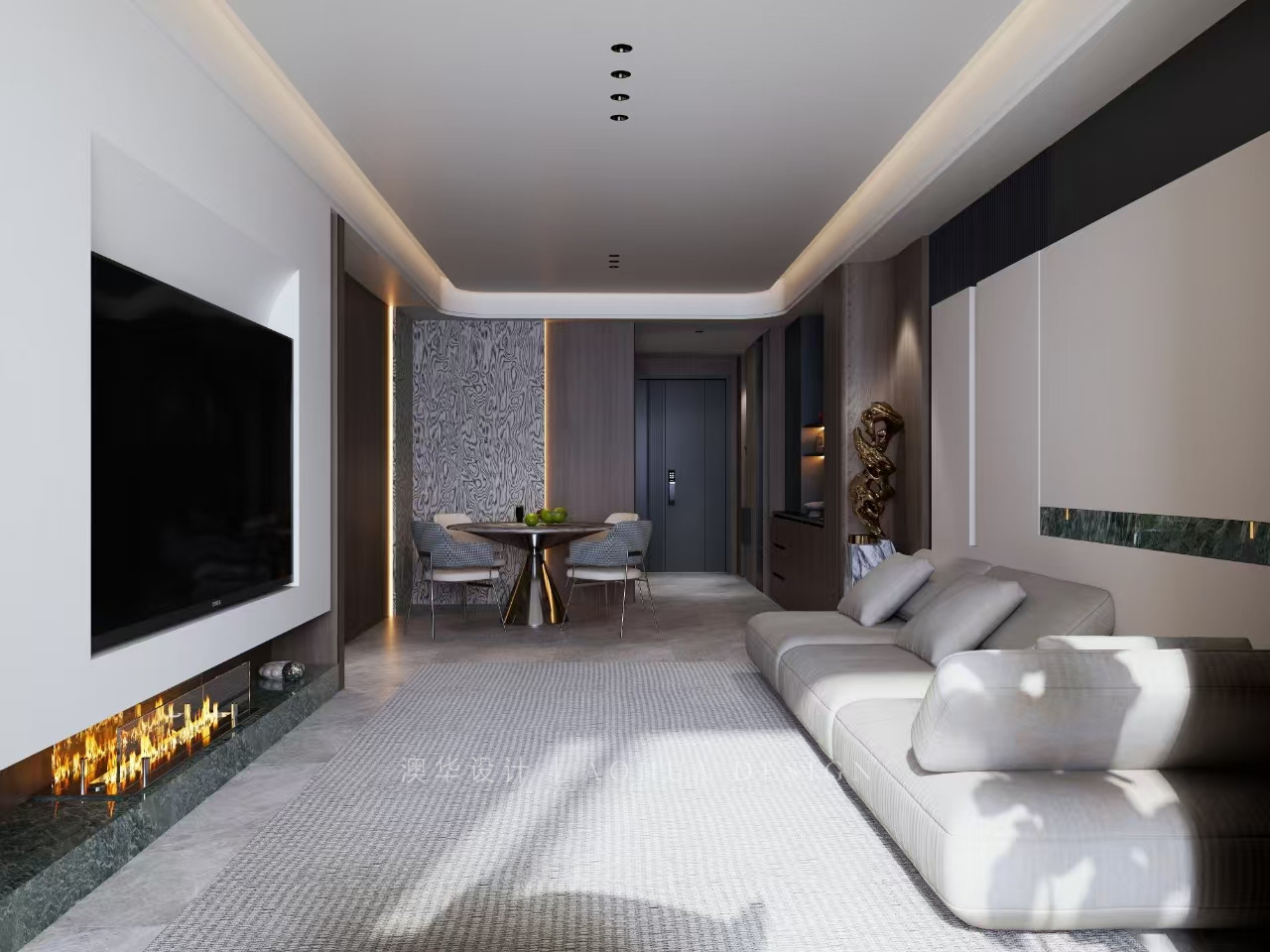 武漢潤府裝修,意式輕奢風格