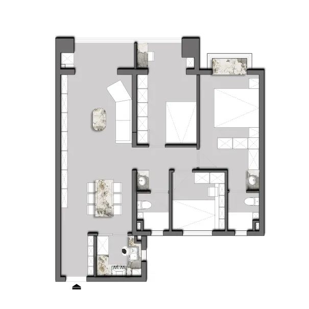 城建信達后湖里122㎡