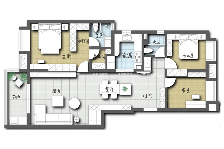 融創和平中心124㎡ 融創和平中心124㎡