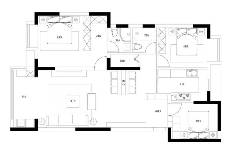 融創和平中心125㎡ 融創和平中心125㎡