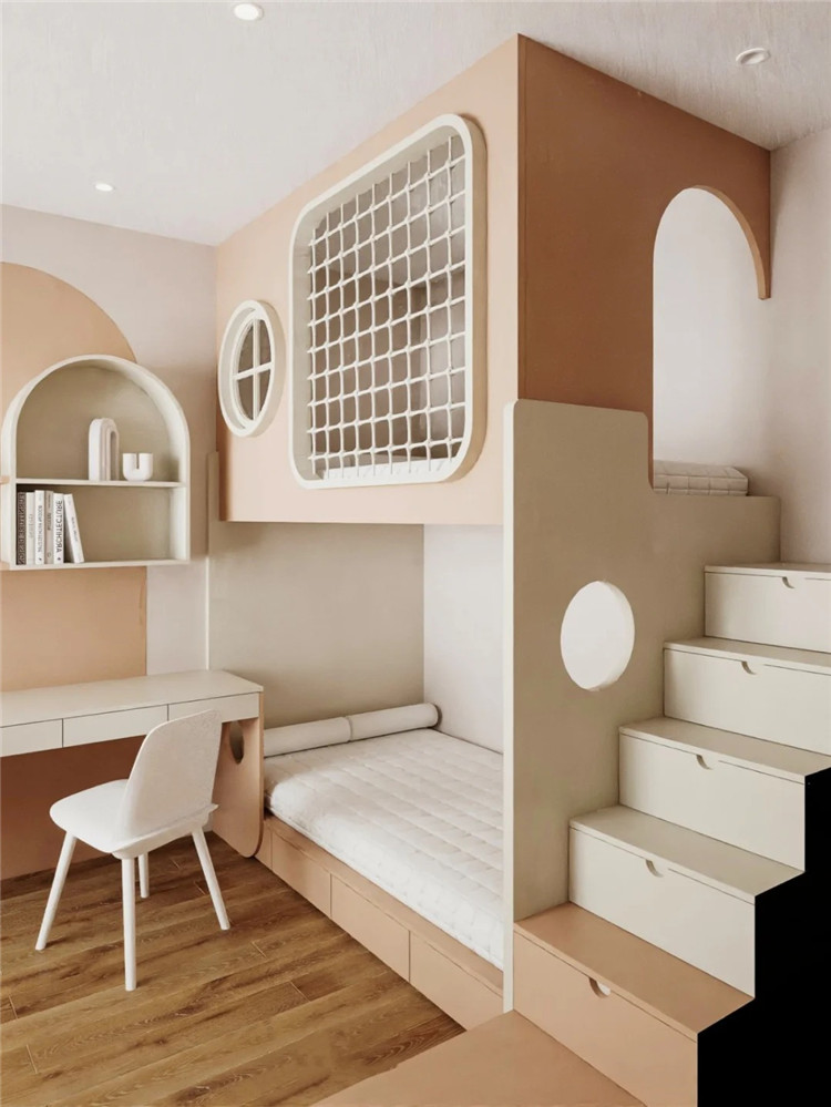 兒童房裝修,收納設計